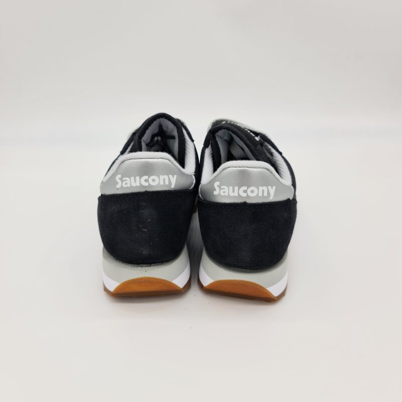 Saucony Sneakers Jazz Nera con talloncino argento