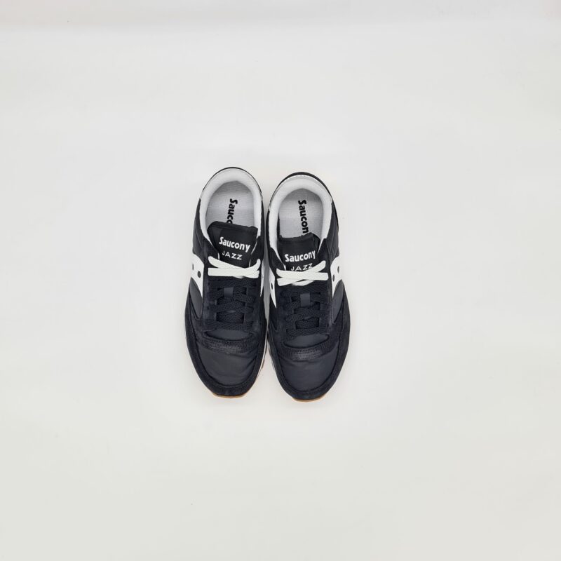 Saucony Sneakers Jazz Nera con talloncino argento