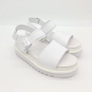 Dr.Martens Voss pelle bianco Sandalo donna