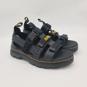 Dr.Martens pearson pelle nero Sandalo uomo
