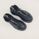 Dr.Martens Sinclair nero platform in nappa anfibio donna