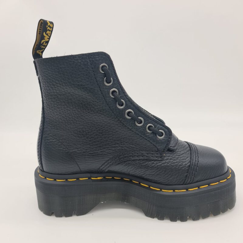 Dr.Martens Sinclair nero platform in nappa anfibio donna