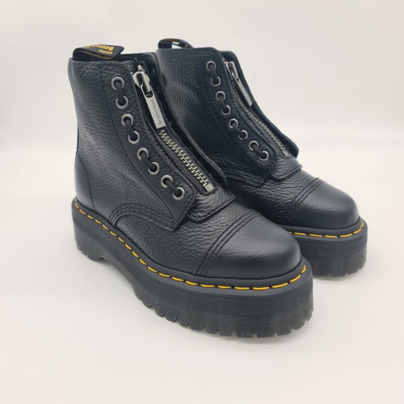 Dr.Martens Sinclair nero platform in nappa anfibio donna