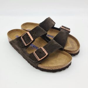 Birkenstock Arizona Mocha (testa di moro) camoscio suede Ciabatte unisex