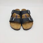 Birkenstock Arizona nera oiled leather (pelle ingrassata) ciabatte uomo
