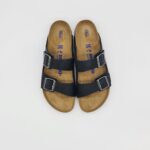Birkenstock Arizona nera oiled leather (pelle ingrassata) ciabatte uomo