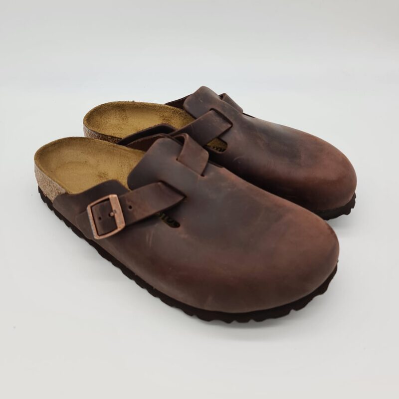 Birkenstock Boston habana oiled leather Sabot unisex