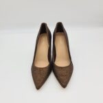 Guess décolletté donna marrone bronzo strass