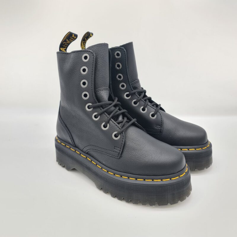 Dr.Martens Jadon pisa donna pelle martellata nera