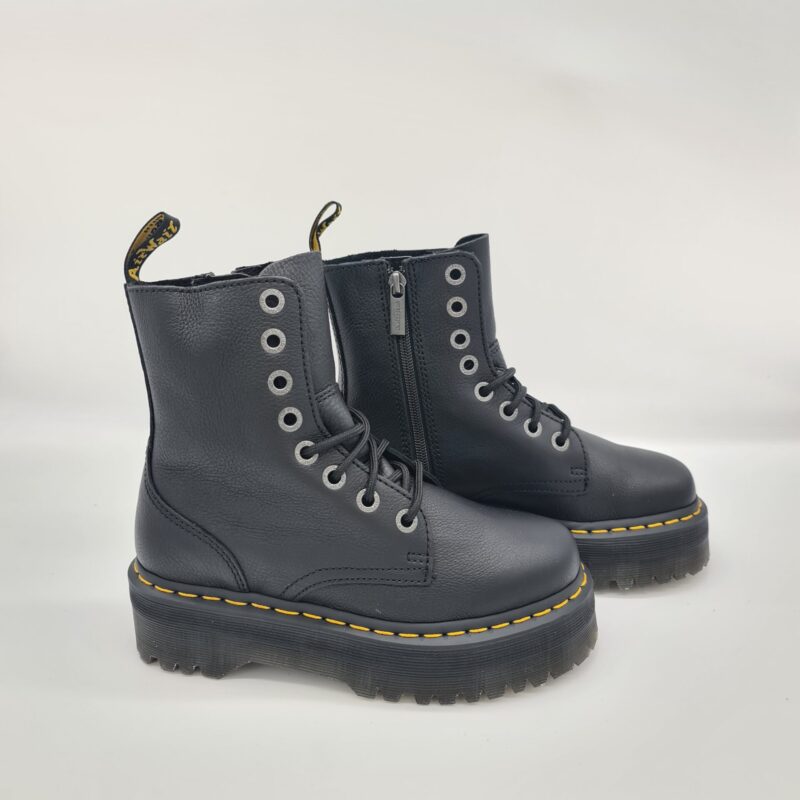 Dr.Martens Jadon pisa donna pelle martellata nera