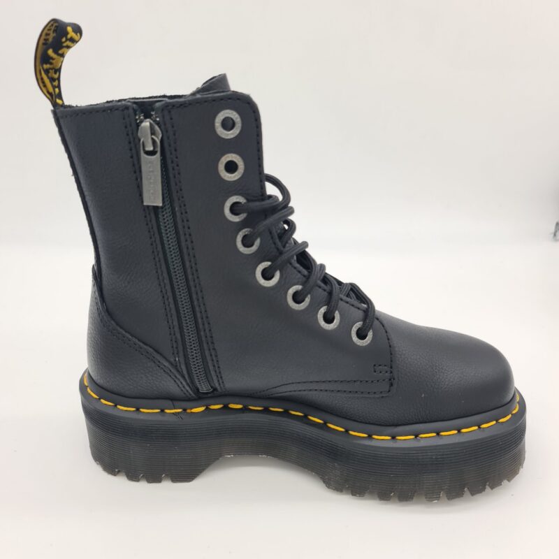 Dr.Martens Jadon pisa donna pelle martellata nera