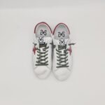 2Star sneakers low uomo bianca stella rossa