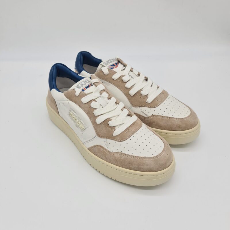 Back 70 sneakers uomo bianca e blu