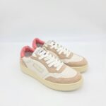 Back 70 sneakers donna pelle bianca e rosa