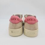 Back 70 sneakers donna pelle bianca e rosa