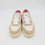 Back 70 sneakers donna pelle bianca e rosa