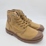 Palladium anfibio uomo Pampa hi tela beige scuro woodlin