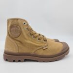 Palladium anfibio uomo Pampa hi tela beige scuro woodlin