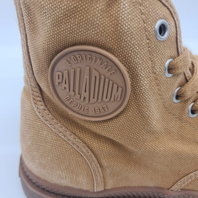 Palladium anfibio uomo Pampa hi tela beige scuro woodlin
