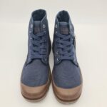 Palladium anfibio uomo Pampa hi tela blu fondo gum