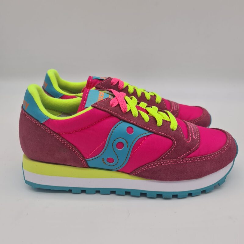 Saucony jazz sneakers donna fucsia gialla azzurra