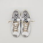 2Star sneakers Low donna bianco oro talloncino glitter oro/giallo