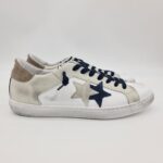 2Star sneaker Low 100 uomo bianca ghiaccio e blu