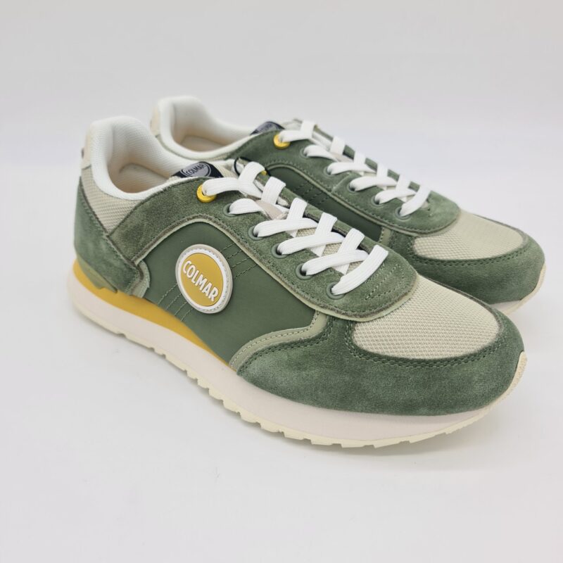 Colmar sneakers uomo Travis  block  verde militare e beige