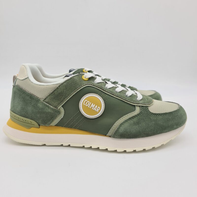 Colmar sneakers uomo Travis  block  verde militare e beige