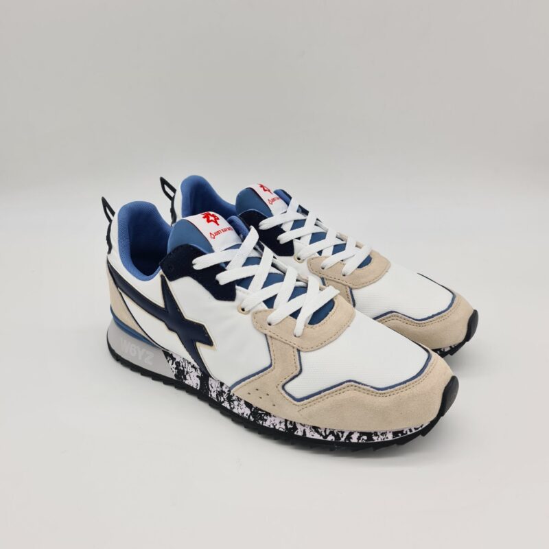 W6yz sneakers uomo Jet bianca e blu
