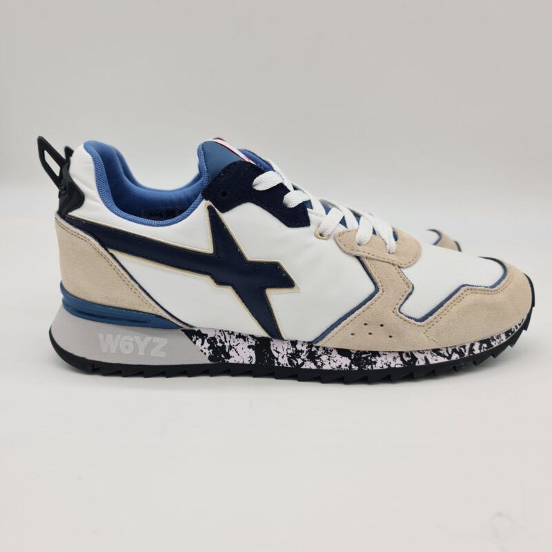 W6yz sneakers uomo Jet bianca e blu