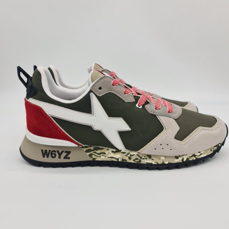 W6yz sneakers uomo Jet militare e bianca
