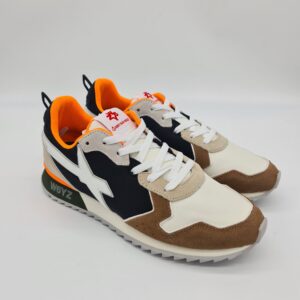 W6yz sneakers uomo Jet marrone e nera