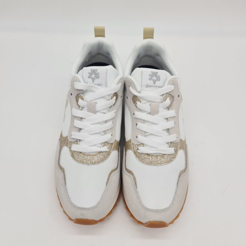W6yz sneakers donna Myha bianca e oro