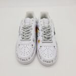 Nike Court sneakers donna customizzata bianca con graffiti
