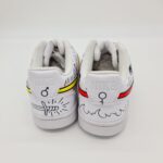 Nike Court sneakers donna customizzata bianca con graffiti