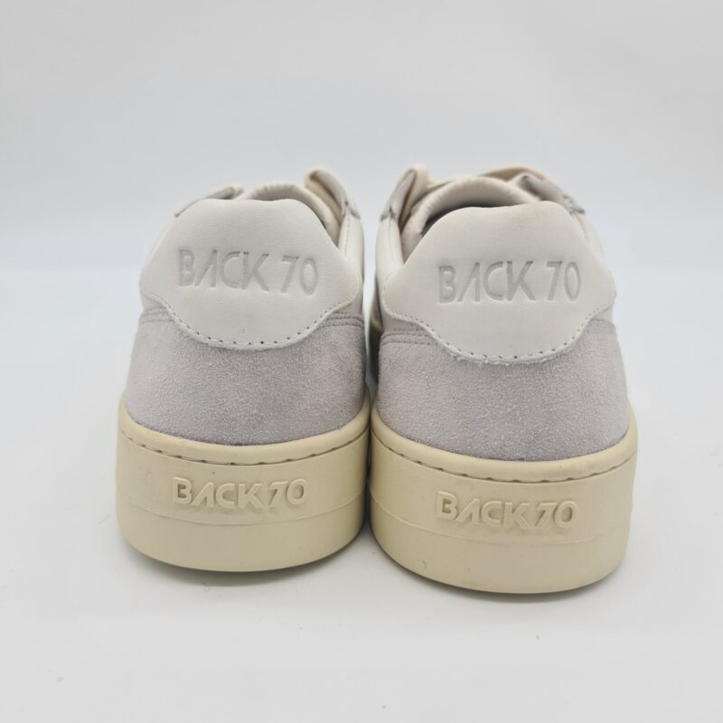 Back 70 sneakers uomo bianca con stemma nella liguetta