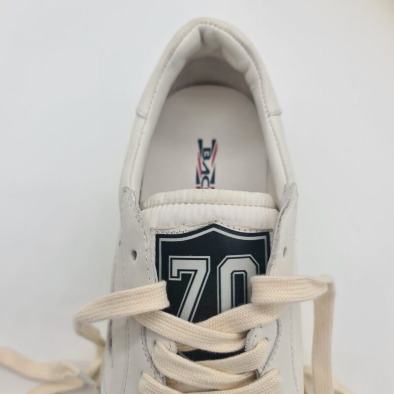 Back 70 sneakers uomo bianca con stemma nella liguetta