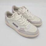 Back 70 sneakers donna bianca con dettagli rosa