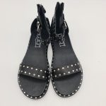 Cult Roshelle3885 sandalo donna nero fibbia nella caviglia e borchie