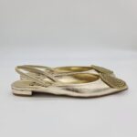 Divine Follie ballerina chanel donna oro con accessorio strass