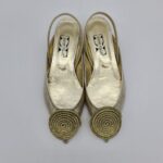 Divine Follie ballerina chanel donna oro con accessorio strass