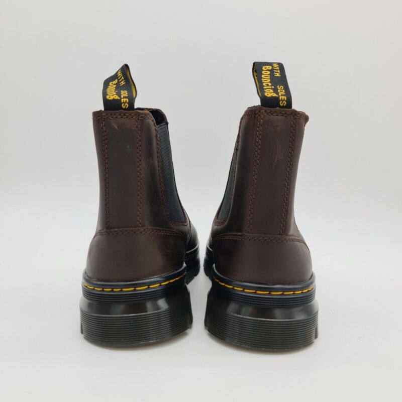 Dr. Martens stivaletto Embury pelle ingrassata marrone uomo