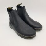 Dr. Martens stivaletto Embury pelle nera ingrassata uomo