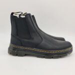 Dr. Martens stivaletto Embury pelle nera ingrassata uomo
