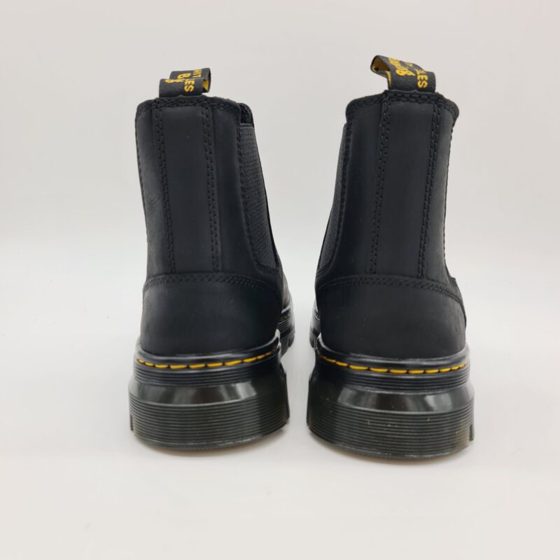 Dr. Martens stivaletto Embury pelle nera ingrassata uomo
