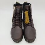 Dr. Martens Combs Leather anfibio uomo pelle ingrassata marrone
