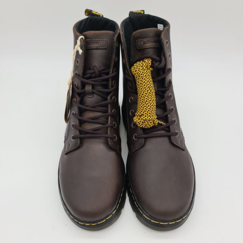 Dr. Martens Combs Leather anfibio uomo pelle ingrassata marrone