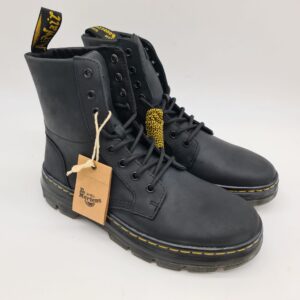 Dr. Martens Combs Leather anfibio uomo pelle ingrassata nera