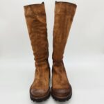 Felmini stivale donna scamosciato cuoio tacco 6 cm